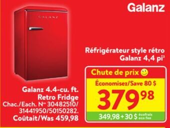 Walmart Galanz 4.4-cu.ft retro fridge offer