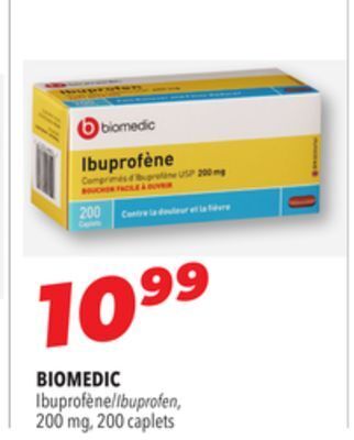Familiprix Biomedic ibuprofen offer
