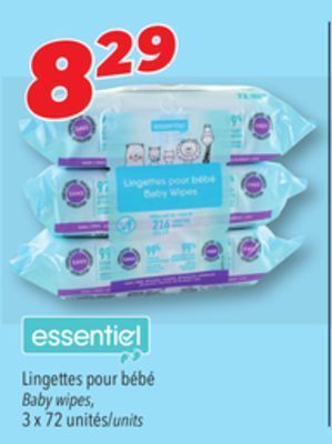 Familiprix Essential baby wipes offer