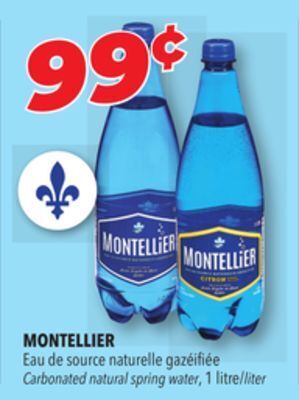 Familiprix Montellier carbonated natural spring water offer