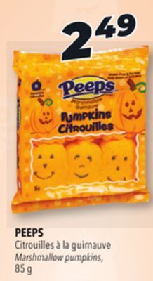 Familiprix Peeps marshmallow pumpkins, 85 g offer