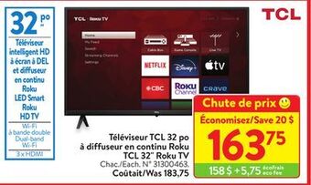 Walmart Tcl 32 roku tv offer