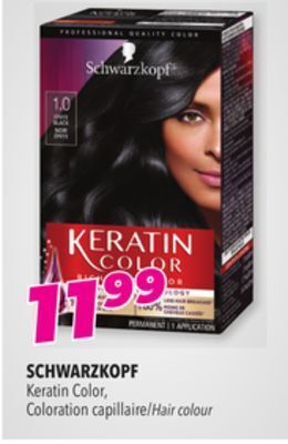 Familiprix Schwarzkopf keratin color hair colour offer