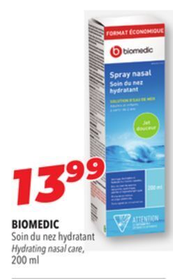 Familiprix Biomedic hydrating nasal care offer