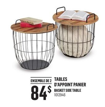 Canac Tables d'appoint panier offer