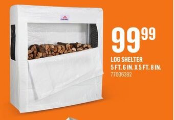 Canac Log shelter 5 ft. 6 in. x 5 ft. 8 in offer