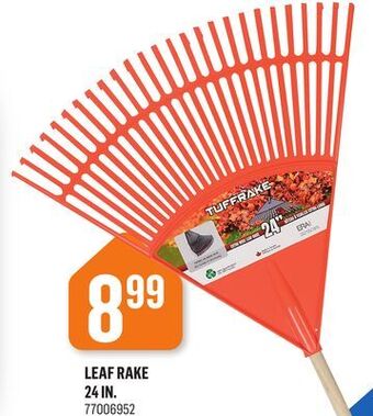 Canac Leaf rake 24 in offer