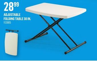 Canac Adjustable folding table 30 in offer