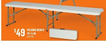 Canac Folding bench 70-7/8 in offer
