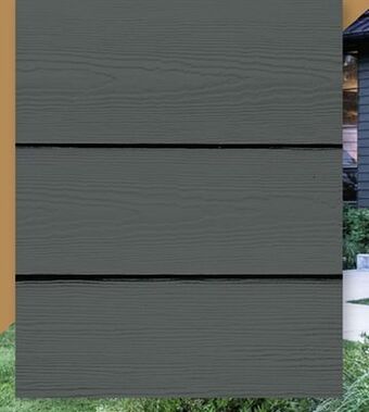 Canac Night grey fiber cement siding 6-¼ in offer