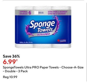 Staples Spongetowels ultra pro paper towels - choose-a-size - double - 3 pack offer