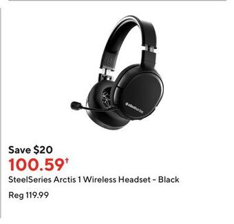 Staples Steelseries arctis 1 wireless headset - black offer