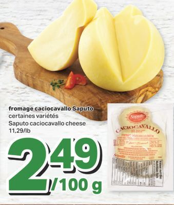 L'Intermarché Fromage caciocavallo, 11,29/lb offer