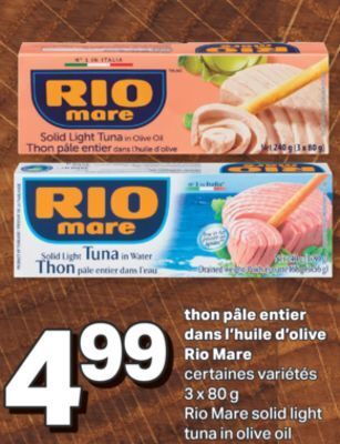 L'Intermarché Thon pâle entier dans l'huile d'olive, 3 x 80 g offer