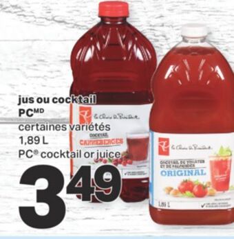 L'Intermarché Jus ou cocktail, 1,89 l offer