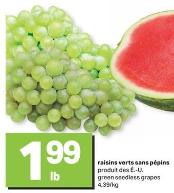 L'Intermarché Raisins verts sans pépins offer