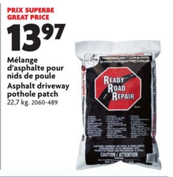 Home Hardware Asphalt driveway pothole patch offer