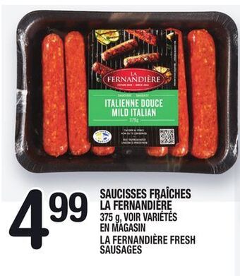Marche Ami Saucisses fraîches la fernandière | la fernandière fresh sausages offer
