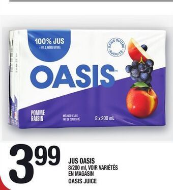 Marche Ami Jus oasis | oasis juice offer
