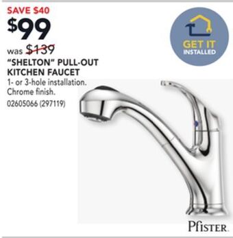 RONA Shelton pull-out kitchen faucet offer