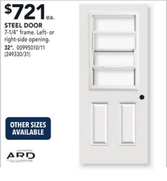 RONA Portes ard 32 steel door offer