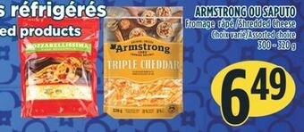 Marché Adonis Armstrong ou saputo fromage râpé offer