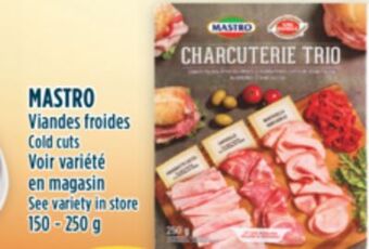 Marché Adonis Mastro viandes froides offer