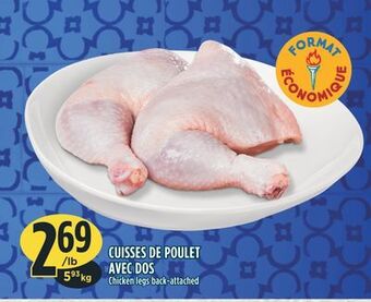 Marché Adonis Cuisses de poulet avec dos offer