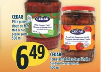 Marché Adonis Cedar pâte piment doux ou fort offer