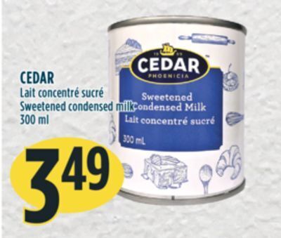 Marché Adonis Cedar lait concentré sucré offer