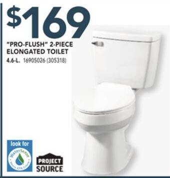 Réno Dépôt Project source pro-flush 2-piece elongated toilet offer