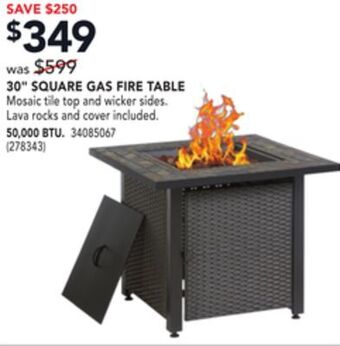 Réno Dépôt Endless summer 30 square gas fire table offer