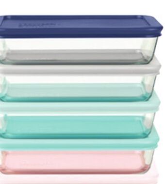 Walmart Pyrex simply store 6-piece or 10 piece bulk glass storage container set offer