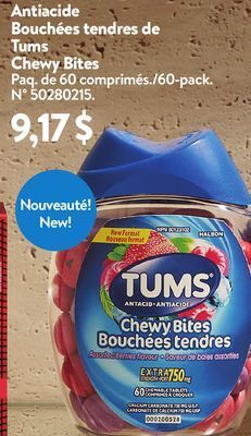 Walmart Tums chewy bites offer