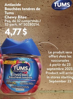 Walmart Tums chewy bites offer