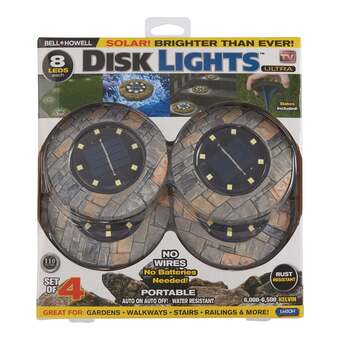 Giant Tiger As seen on tv bell and howell solar slate disk lights - 4pk offer