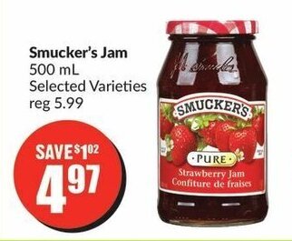 FreshCo Smucker's Jam 500mL offer
