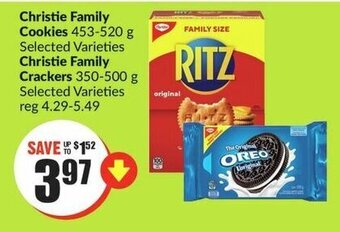 FreshCo Christie Family Cookies 453-520g, Christie Family Crackers 350-500g offer
