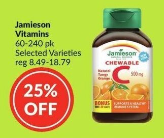 FreshCo Jamieson Vitamins 60-240pk offer