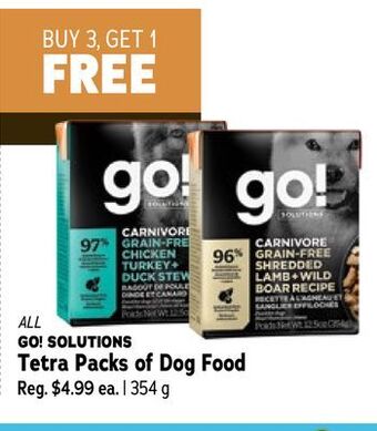 Ren’s Pets Depot All go! solutions tetra packs of dog food offer