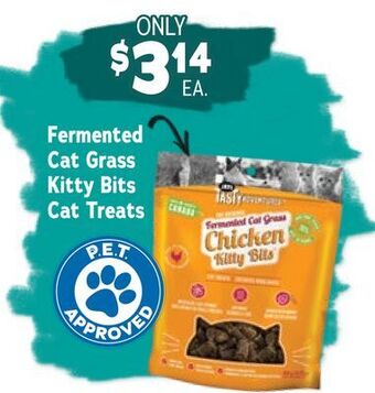 Ren’s Pets Depot Fermented cat grass kitty bits cat treats offer