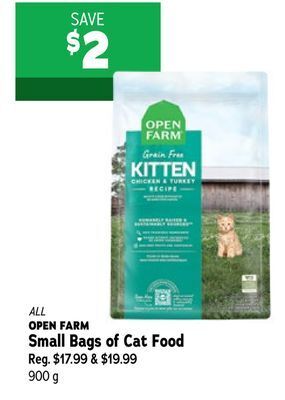 Ren’s Pets Depot All open farm small bags of cat food offer