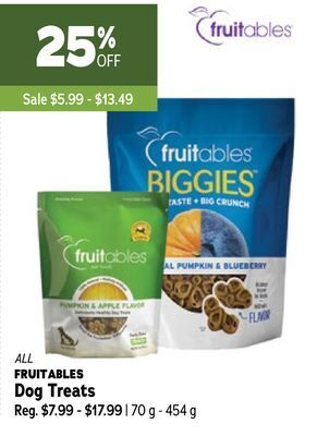 Ren’s Pets Depot All fruitables dog treats offer