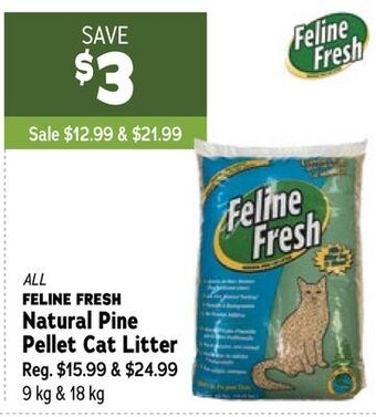 Ren’s Pets Depot All feline fresh natural pine pellet cat litter offer