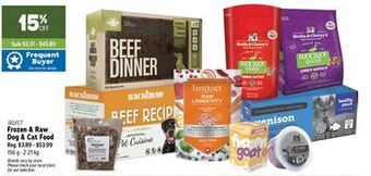 Ren’s Pets Depot Select frozen & raw dog & cat food offer