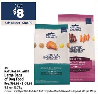 Ren’s Pets Depot All natural balance large bags of dog food offer
