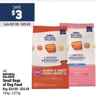 Ren’s Pets Depot Natural balance small bags of dog food offer