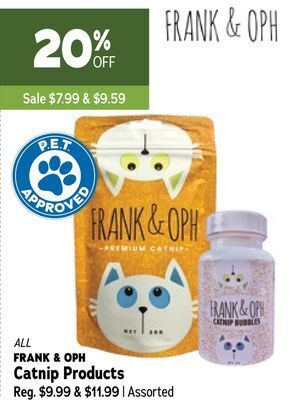 Ren’s Pets Depot All frank & oph catnip products offer