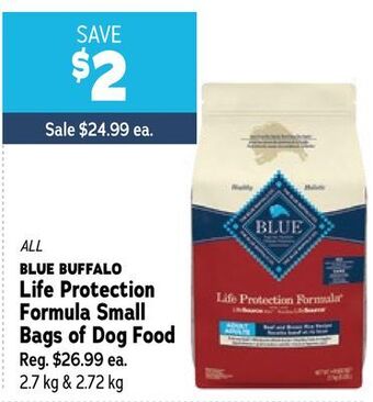 Ren’s Pets Depot All blue buffalo life protection formula small bags of dog food offer
