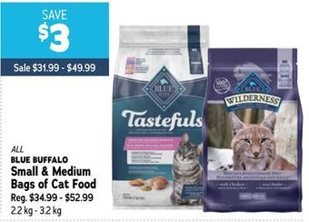 Ren’s Pets Depot All blue buffalo small & medium bags of cat food offer